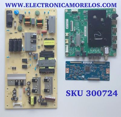 KIT DE TARJETAS PARA TV INSIGNIA / MAIN XKCB02K094 / 715GA715-M01-B00-005K / FUENTE PLTVJW321XXGE / 715G8967-P01-014-003M / (X)PLTVJW321XXGE / T-CON 5555T32C28 / 55T32-COL CTRL BD / PANEL TPT550U1-QVN05.U REV:S57B1BC / MODELO NS-55F301NA22